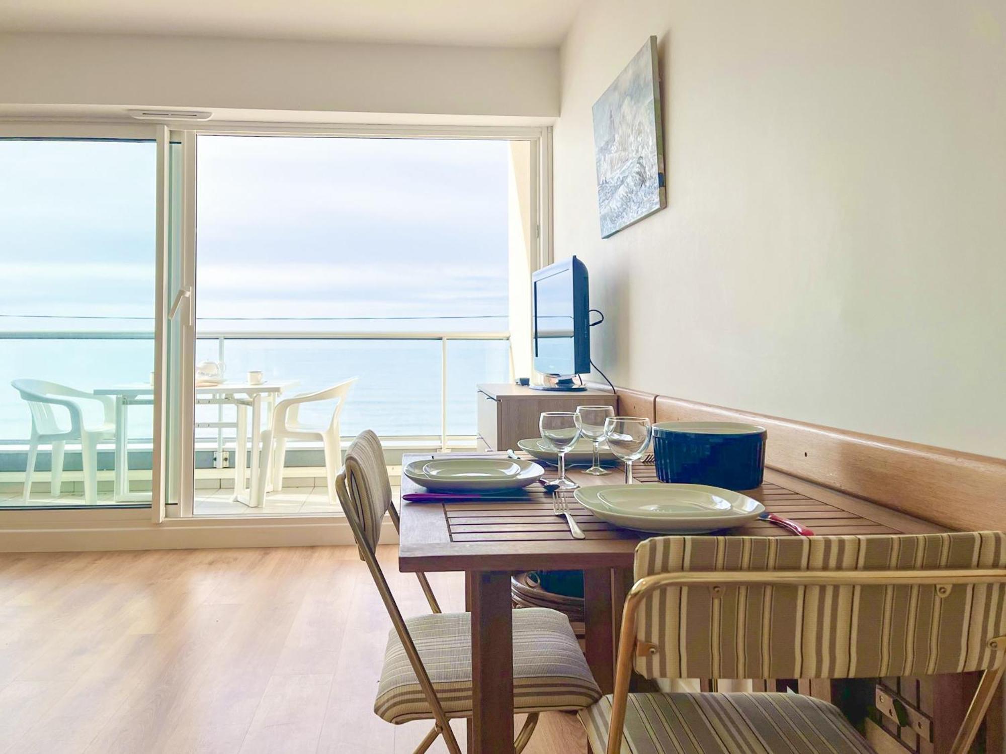 Joli Appartement Avec Vue Imprenable Sur La Baie Des Sables - 4 Pers Les Sables-dʼOlonne Exteriör bild